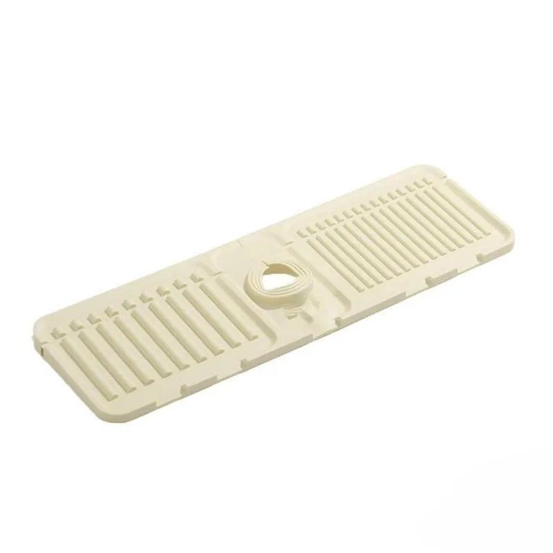 Sink Faucet Mat | Faucet Absorbent Mat Silicon Kitchen Sink Splash Guard Drain Pad | Soap Holder